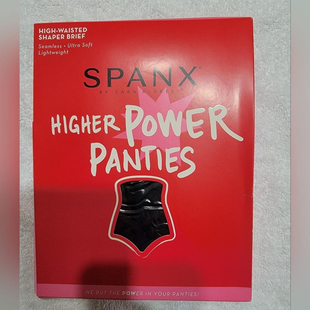 SPANX Higher Power Panties - Black Size Large NWT